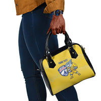Cabo Verde Football 2026 Custom Shoulder Handbag Tubaroes Azuis Goalkeeper Yellow Jersey