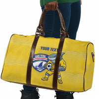 Cabo Verde Football 2026 Custom Travel Bag Tubaroes Azuis Goalkeeper Yellow Jersey