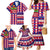Haiti Christmas Family Matching Mermaid Dress and Hawaiian Shirt Jwaye Nowe 2023 With Coat Of Arms - Wonder Print Shop