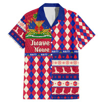 Haiti Christmas Family Matching Mermaid Dress and Hawaiian Shirt Jwaye Nowe 2023 With Coat Of Arms - Wonder Print Shop