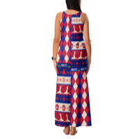 Haiti Christmas Family Matching Tank Maxi Dress and Hawaiian Shirt Jwaye Nowe 2023 With Coat Of Arms - Wonder Print Shop