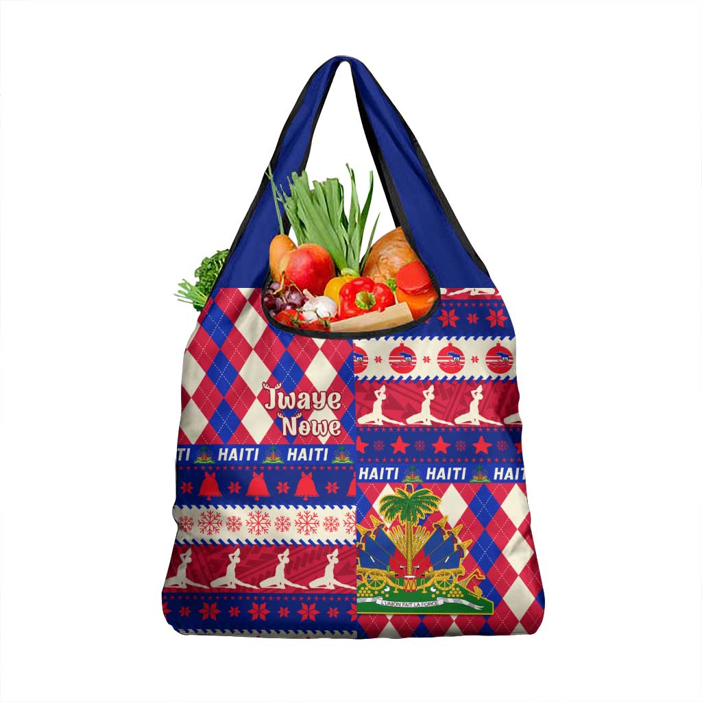 Haiti Christmas Grocery Bag Jwaye Nowe With Coat Of Arms