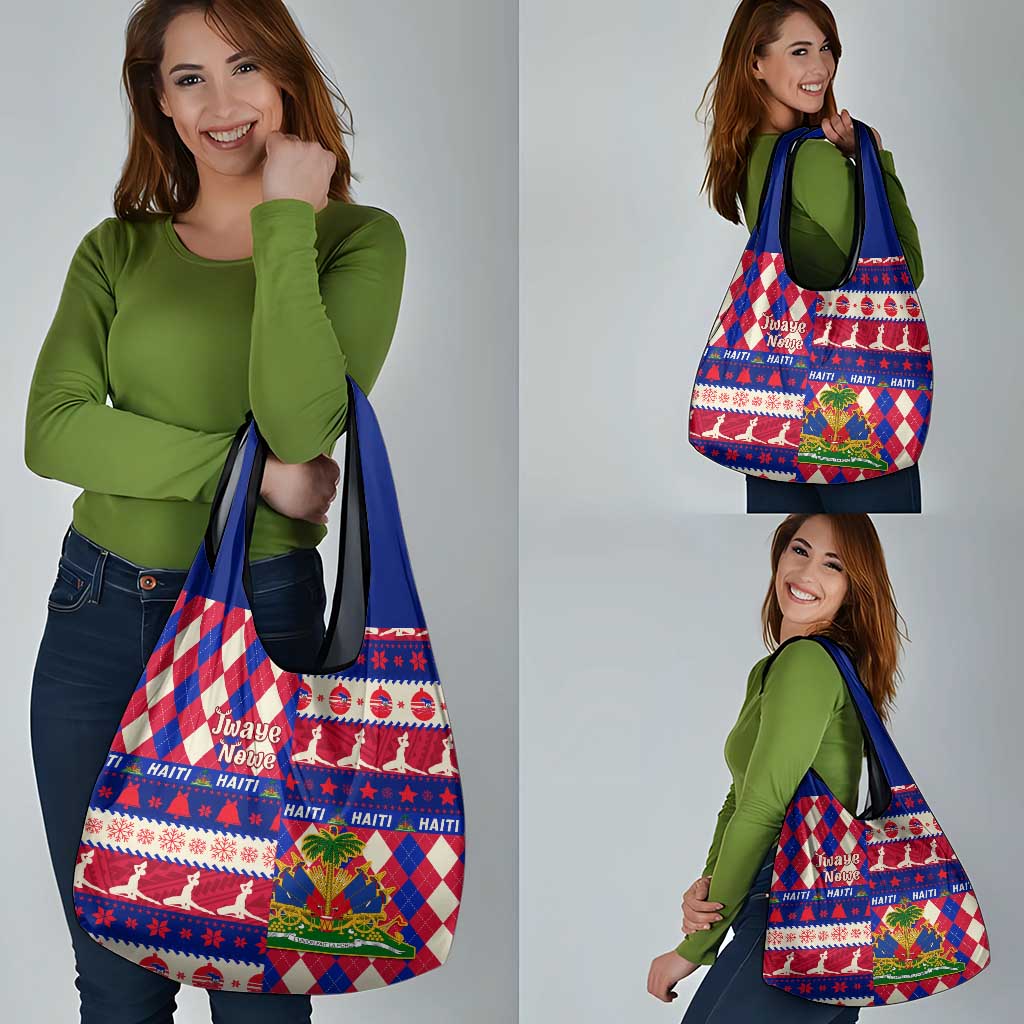 Haiti Christmas Grocery Bag Jwaye Nowe With Coat Of Arms