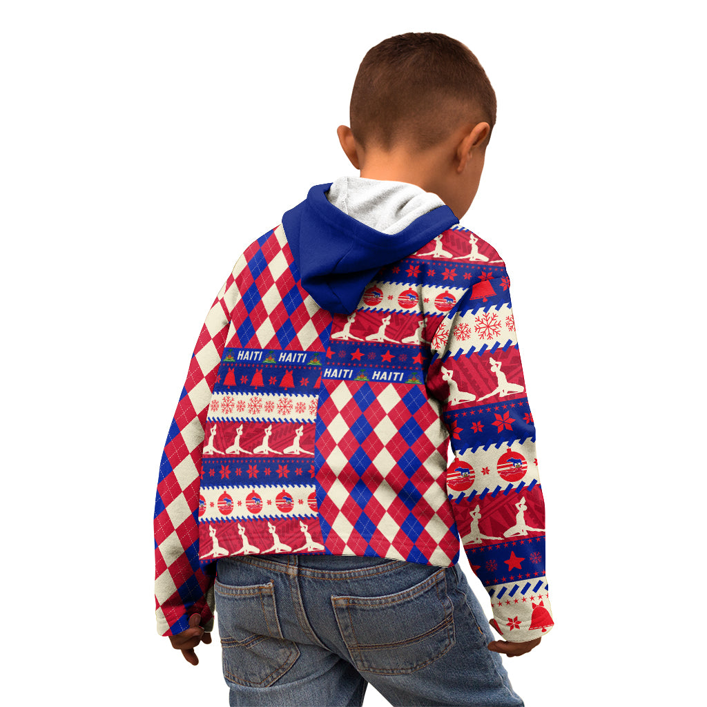Haiti Christmas Kid Hoodie Jwaye Nowe 2023 With Coat Of Arms - Wonder Print Shop