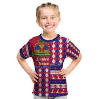 Haiti Christmas Kid T Shirt Jwaye Nowe 2023 With Coat Of Arms - Wonder Print Shop