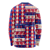 Haiti Christmas Long Sleeve Shirt Jwaye Nowe 2023 With Coat Of Arms - Wonder Print Shop
