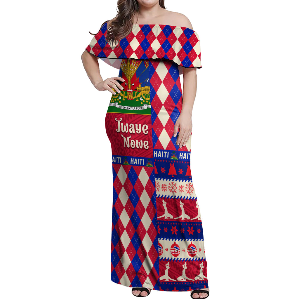 haiti-christmas-off-shoulder-maxi-dress-jwaye-nowe-2023-with-coat-of-arms