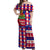 Haiti Christmas Off Shoulder Maxi Dress Jwaye Nowe 2023 With Coat Of Arms - Wonder Print Shop