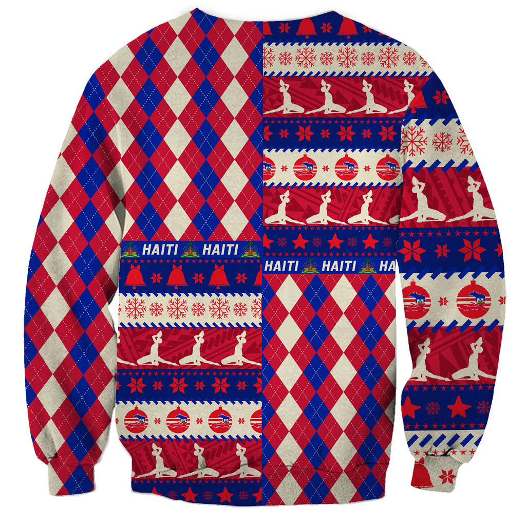Haiti Christmas Sweatshirt Jwaye Nowe 2023 With Coat Of Arms - Wonder Print Shop