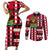 Haiti 1964 Christmas Couples Matching Short Sleeve Bodycon Dress and Long Sleeve Button Shirt Jwaye Nowe 2023 With Coat Of Arms - Wonder Print Shop