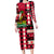 Haiti 1964 Christmas Family Matching Long Sleeve Bodycon Dress and Hawaiian Shirt Jwaye Nowe 2023 With Coat Of Arms - Wonder Print Shop