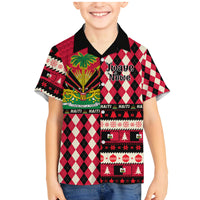 Haiti 1964 Christmas Family Matching Mermaid Dress and Hawaiian Shirt Jwaye Nowe 2023 With Coat Of Arms - Wonder Print Shop