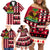 Haiti 1964 Christmas Family Matching Off Shoulder Short Dress and Hawaiian Shirt Jwaye Nowe 2023 With Coat Of Arms - Wonder Print Shop