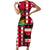 Haiti 1964 Christmas Family Matching Short Sleeve Bodycon Dress and Hawaiian Shirt Jwaye Nowe 2023 With Coat Of Arms - Wonder Print Shop