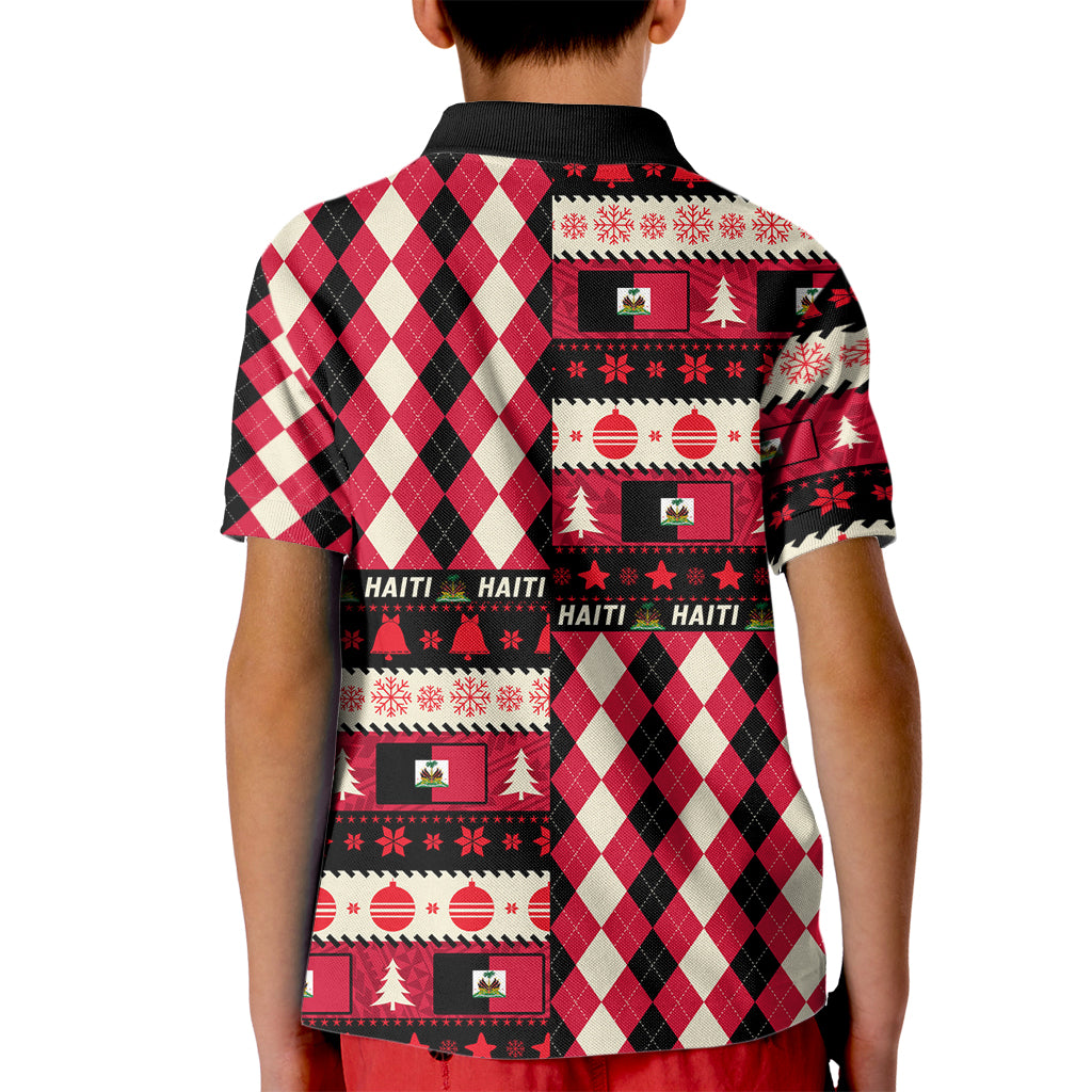 Haiti 1964 Christmas Kid Polo Shirt Jwaye Nowe 2023 With Coat Of Arms - Wonder Print Shop