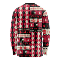 Haiti 1964 Christmas Long Sleeve Shirt Jwaye Nowe 2023 With Coat Of Arms - Wonder Print Shop