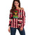 Haiti 1964 Christmas Off Shoulder Sweater Jwaye Nowe 2023 With Coat Of Arms - Wonder Print Shop