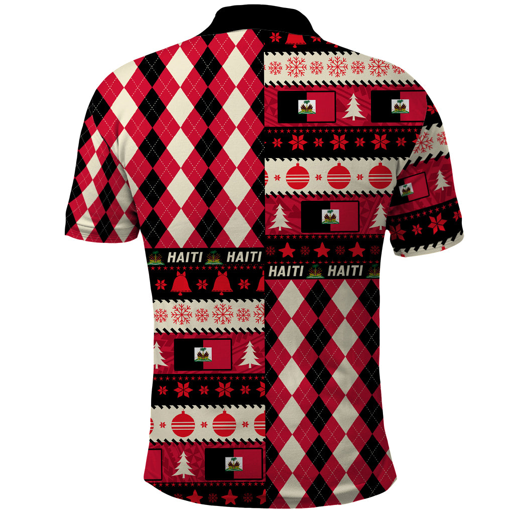 Haiti 1964 Christmas Polo Shirt Jwaye Nowe 2023 With Coat Of Arms - Wonder Print Shop