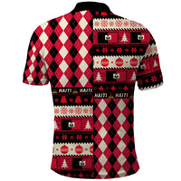 Haiti 1964 Christmas Polo Shirt Jwaye Nowe 2023 With Coat Of Arms - Wonder Print Shop