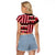 Haiti 1964 Christmas Raglan Cropped T Shirt Jwaye Nowe 2023 With Coat Of Arms - Wonder Print Shop