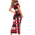 Haiti 1964 Christmas Short Sleeve Bodycon Dress Jwaye Nowe 2023 With Coat Of Arms - Wonder Print Shop
