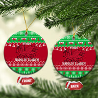 Wales Christmas Ceramic Ornament Nadolig Llawen Cymru Unique Version - Wonder Print Shop