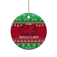 Wales Christmas Ceramic Ornament Nadolig Llawen Cymru Unique Version - Wonder Print Shop