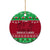 Wales Christmas Ceramic Ornament Nadolig Llawen Cymru Unique Version - Wonder Print Shop