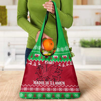 Wales Christmas Grocery Bag Nadolig Llawen Cymru Unique Version