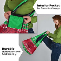 Wales Christmas Grocery Bag Nadolig Llawen Cymru Unique Version