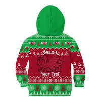 Personalised Wales Christmas Kid Hoodie Nadolig Llawen Cymru Unique Version - Wonder Print Shop