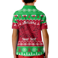 Personalised Wales Christmas Kid Polo Shirt Nadolig Llawen Cymru Unique Version - Wonder Print Shop