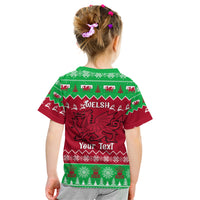 Personalised Wales Christmas Kid T Shirt Nadolig Llawen Cymru Unique Version - Wonder Print Shop