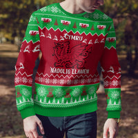 Personalised Wales Christmas Ugly Christmas Sweater Nadolig Llawen Cymru Unique Version - Wonder Print Shop