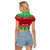 Personalised Wales Christmas Raglan Cropped T Shirt Nadolig Llawen Cymru Unique Version - Wonder Print Shop