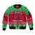 Personalised Wales Christmas Sleeve Zip Bomber Jacket Nadolig Llawen Cymru Unique Version - Wonder Print Shop