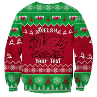 Personalised Wales Christmas Sweatshirt Nadolig Llawen Cymru Unique Version - Wonder Print Shop