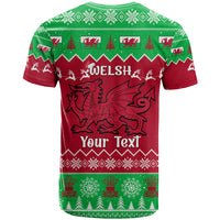 Personalised Wales Christmas T Shirt Nadolig Llawen Cymru Unique Version - Wonder Print Shop
