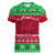 Personalised Wales Christmas Women V Neck T Shirt Nadolig Llawen Cymru Unique Version - Wonder Print Shop
