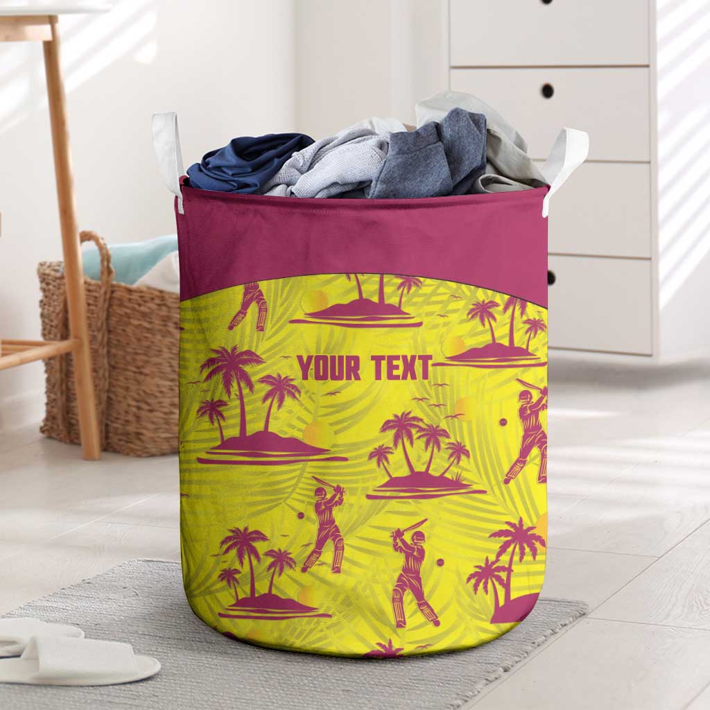 West Indies Cricket Custom Laundry Basket Windies Palm Tree Tropical Style - Wonder Print Shop