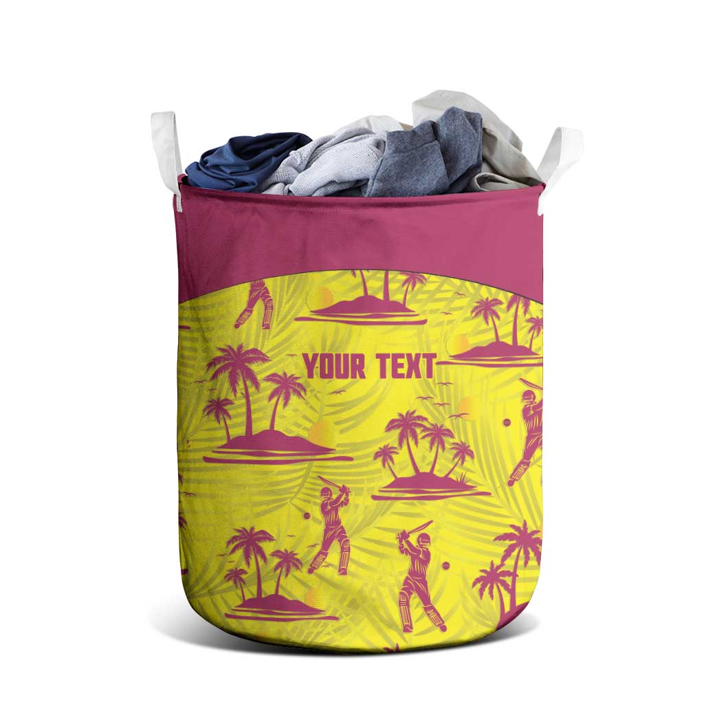 West Indies Cricket Custom Laundry Basket Windies Palm Tree Tropical Style - Wonder Print Shop