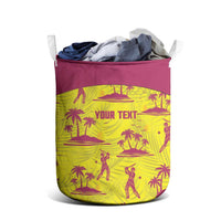 West Indies Cricket Custom Laundry Basket Windies Palm Tree Tropical Style - Wonder Print Shop