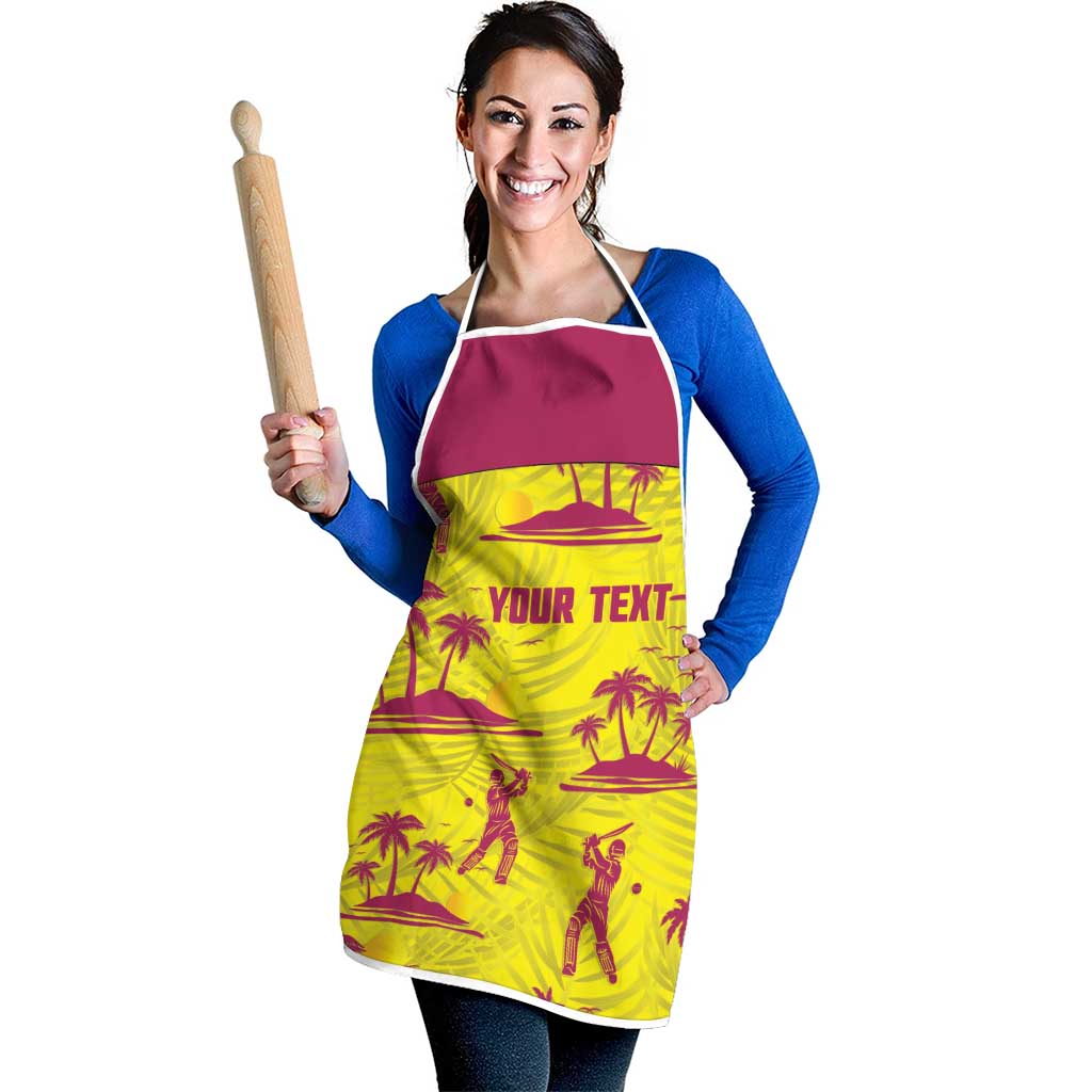 West Indies Cricket Custom Apron Windies Palm Tree Tropical Style - Wonder Print Shop