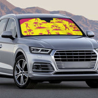 West Indies Cricket Custom Auto Sun Shade Windies Palm Tree Tropical Style - Wonder Print Shop