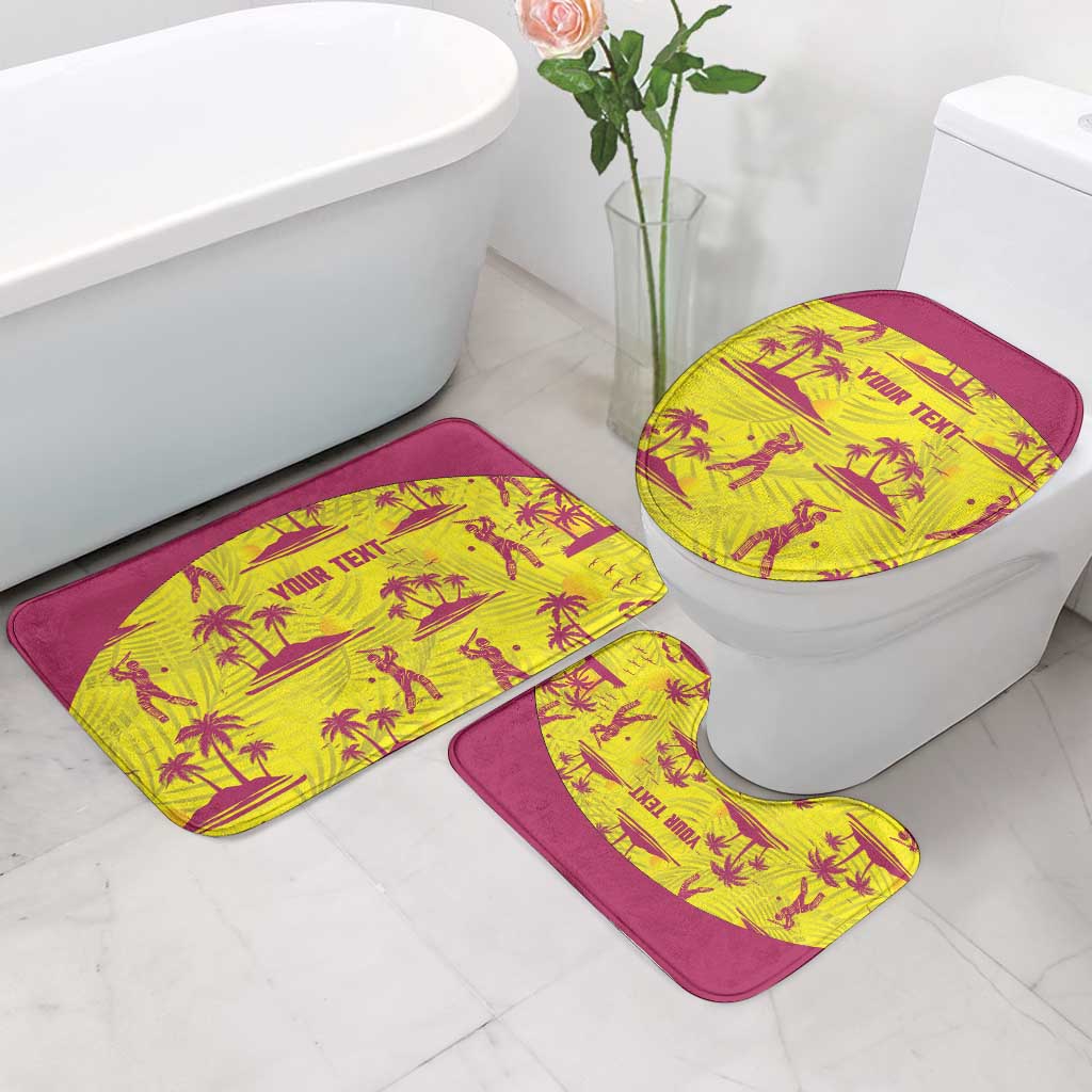 West Indies Cricket Custom Bathroom Set Windies Palm Tree Tropical Style - Wonder Print Shop