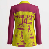 West Indies Cricket Custom Blazer Windies Palm Tree Tropical Style - Wonder Print Shop
