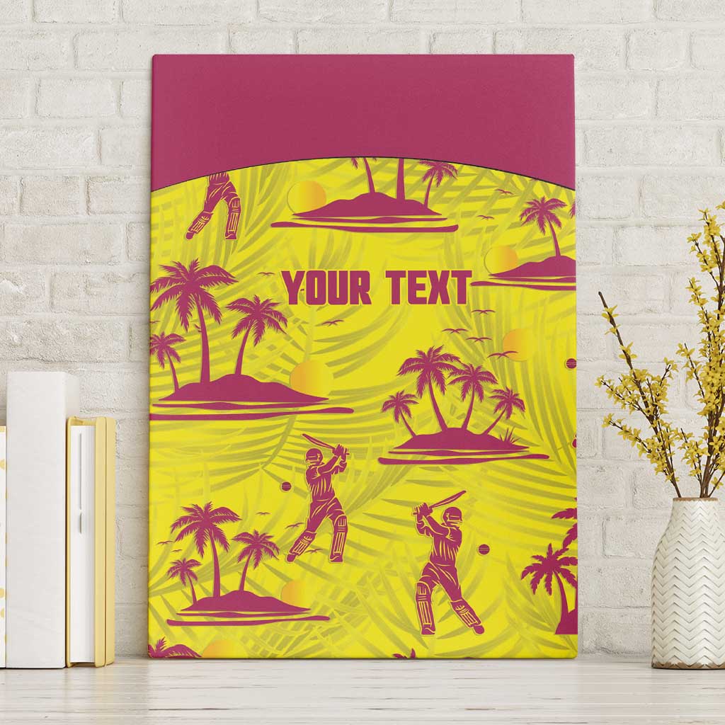 West Indies Cricket Custom Canvas Wall Art Windies Palm Tree Tropical Style - Wonder Print Shop