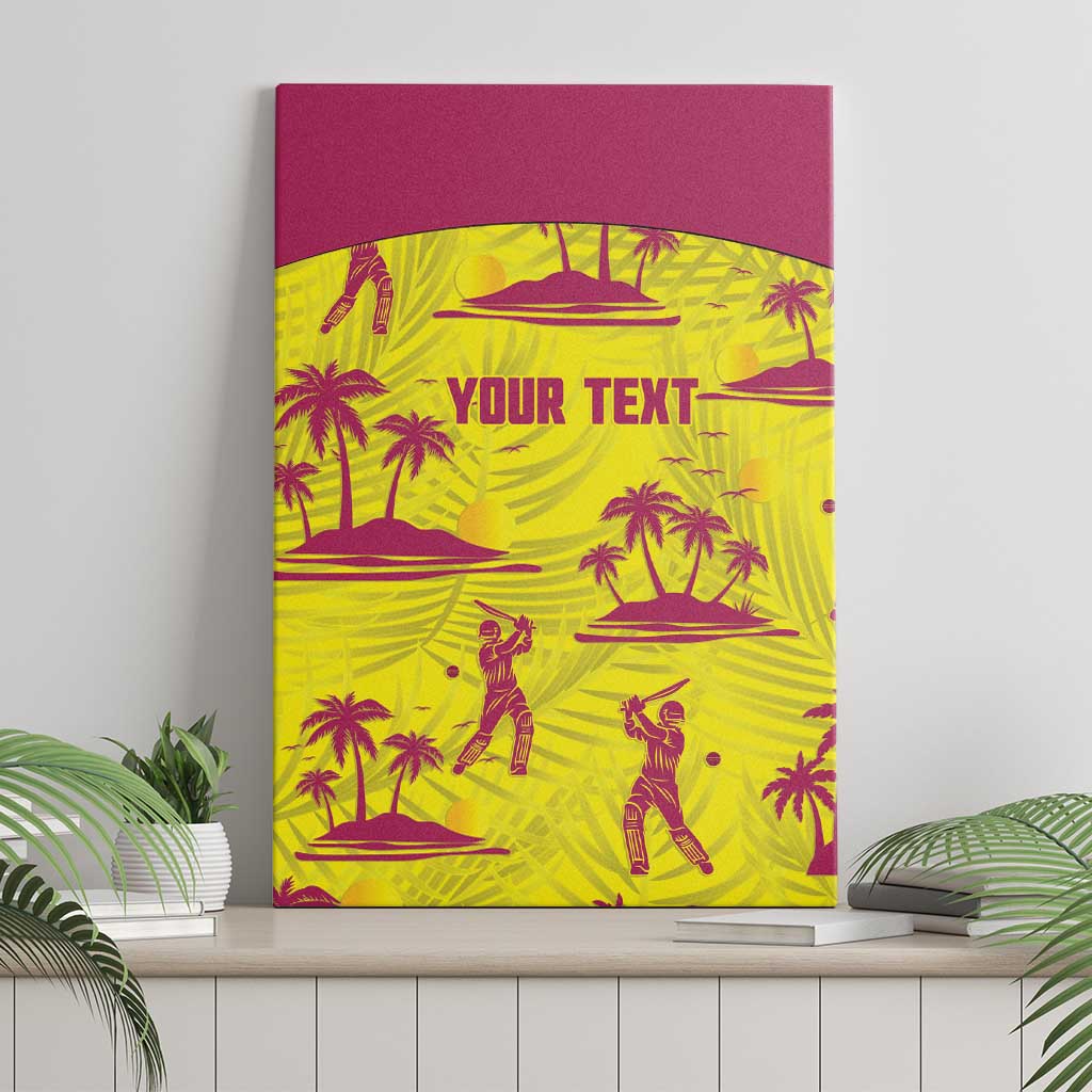 West Indies Cricket Custom Canvas Wall Art Windies Palm Tree Tropical Style - Wonder Print Shop