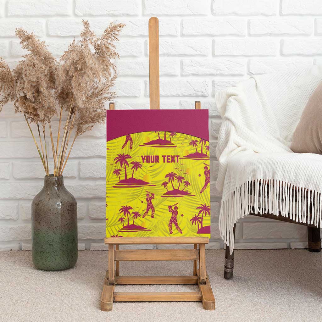 West Indies Cricket Custom Canvas Wall Art Windies Palm Tree Tropical Style - Wonder Print Shop