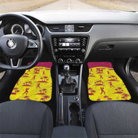 West Indies Cricket Custom Car Mats Windies Palm Tree Tropical Style - Wonder Print Shop